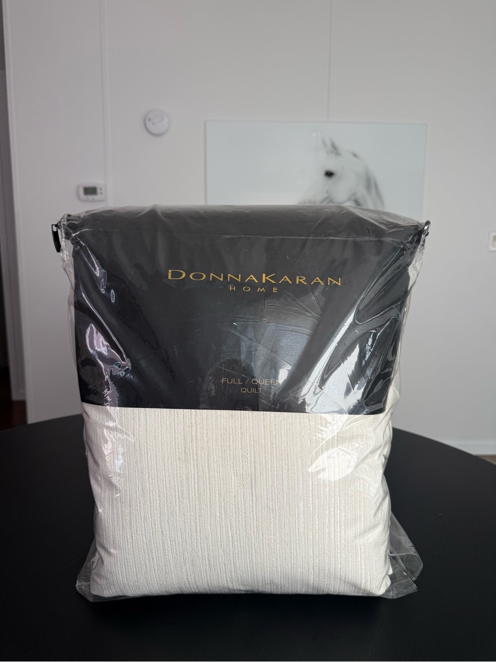 NEW Donna Karan New York Home Ivory Radiance Quilt Full Queen